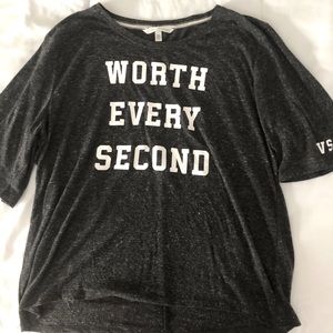 Victoria’s Secret “Worth Every Second” PJ Shirt